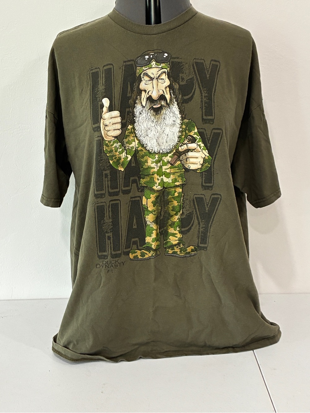 Ducky Dynasty Graphic Tee in Olive Green